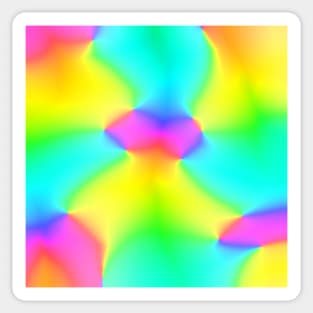 Bright Rainbow Abstract Design! Sticker